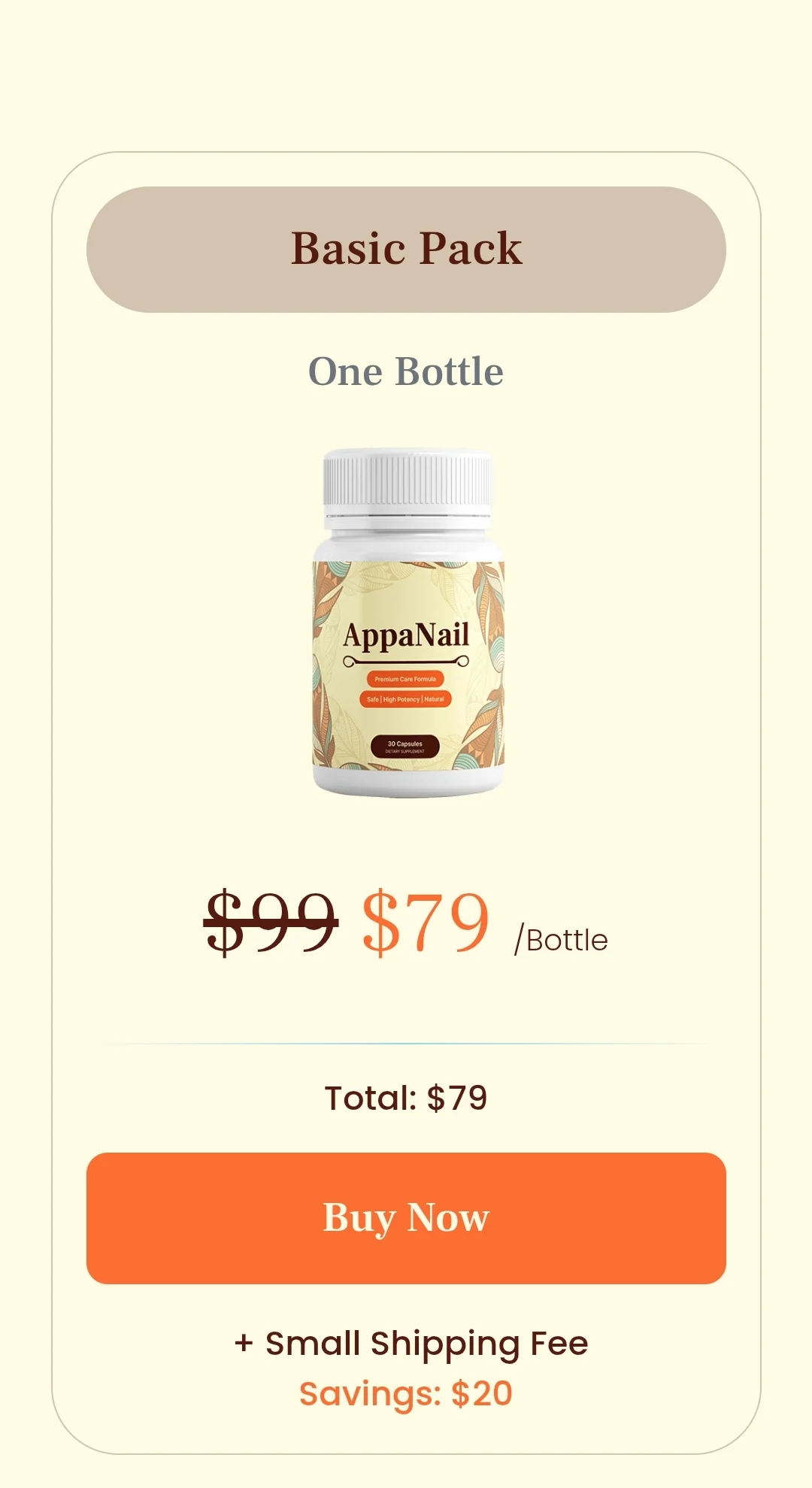 AppaNail™ 1 bottle pricing
